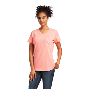 Women's Ariat Rebar Cotton Strong V-Neck Top