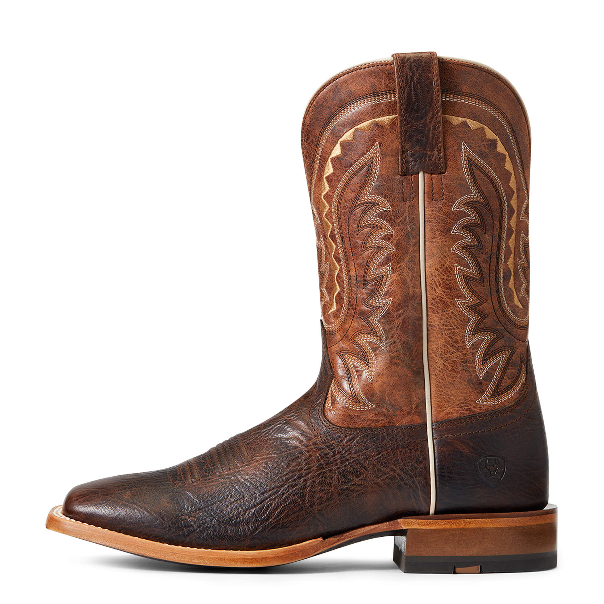 ARIAT Primera Rotondo Up Largo Punta Quadrata Western Boot Marrone Blu ARIAT Primera Rotondo Up Largo Punta Quadrata Western Boot Marrone Blu