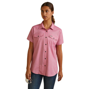 Women's Ariat Rebar Made Tough VentTEK DuraStretch Short Sleeve Work Shirt