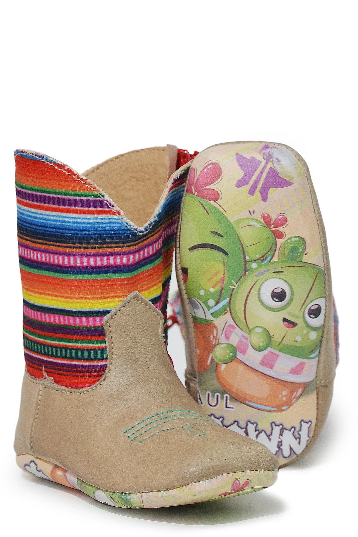 Tin Haul Infant Girls Brilliant With Homegrown Cactus Sole - Nate's Western Wear