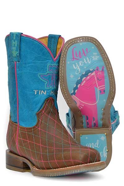 Tin Haul Kid’s Hearts & Colts To the Barn & Back Sole - Nate's Western Wear