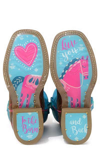 Tin Haul Kid’s Hearts & Colts To the Barn & Back Sole - Nate's Western Wear