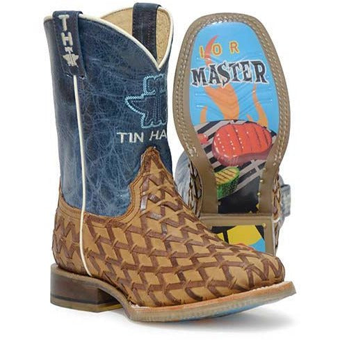 Tin Haul Kid’s Grill Master Junior Boot With BBQ Party Sole - Nate's Western Wear