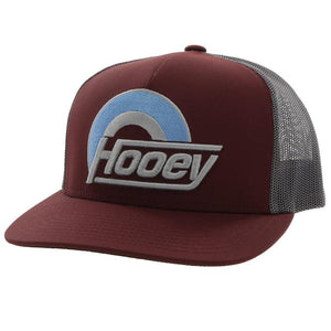Hooey "SUDS" MAROON/GREY - Nate's Western Wear