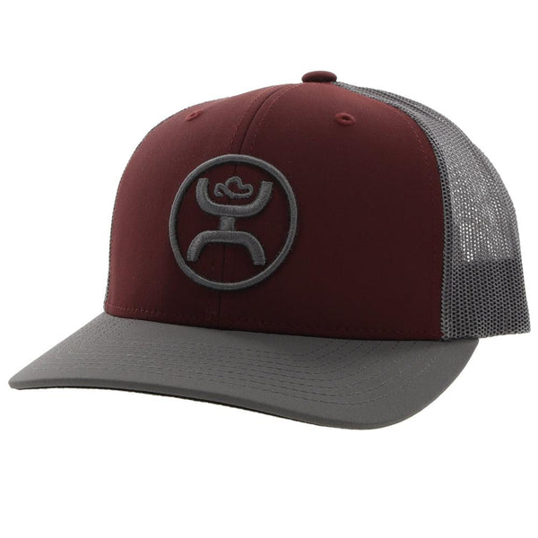 Hooey "O CLASSIC" MAROON/GREY - Nate's Western Wear