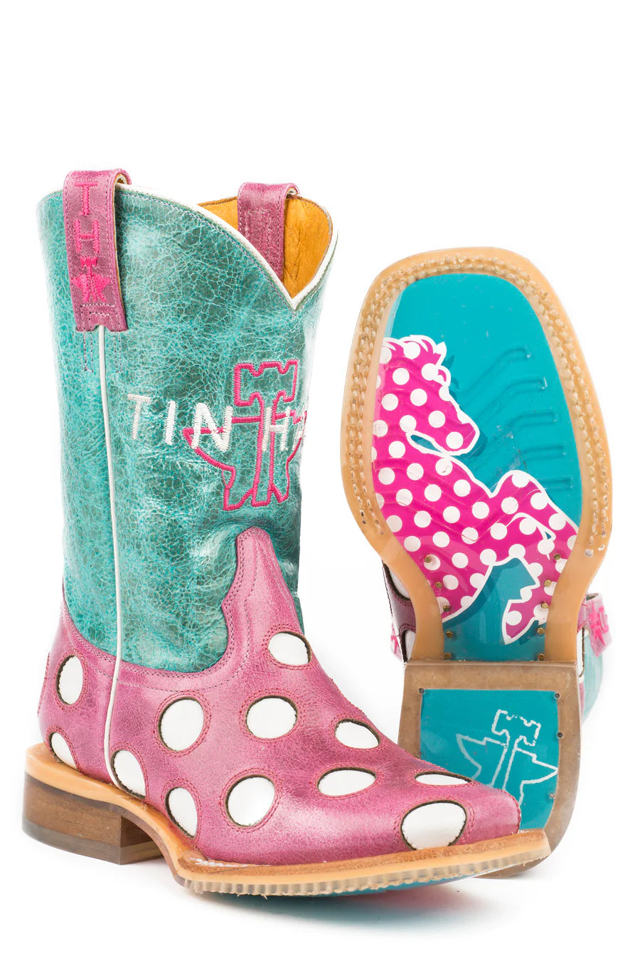 Tin Haul Kid’s Little Miss Dotty With Horse A Dot Sole - Nate's Western Wear