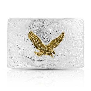 Montana Silversmiths Iconic Western Eagle Silver Belt Buckle