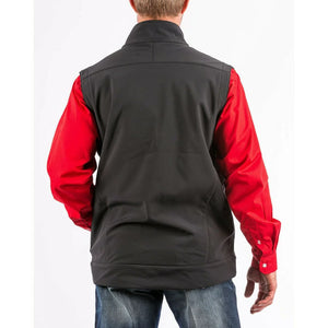 Cinch Men's Black Concealed Carry Solid Bonded Vest - Nate's Western Wear