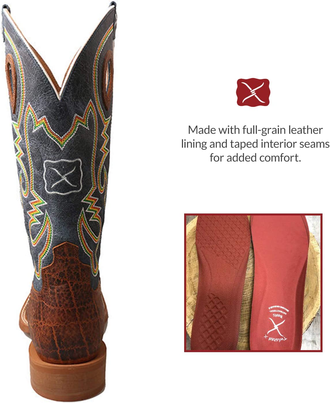 Twisted X Men's 14" Ruff Stock Western Boots - Nate's Western Wear