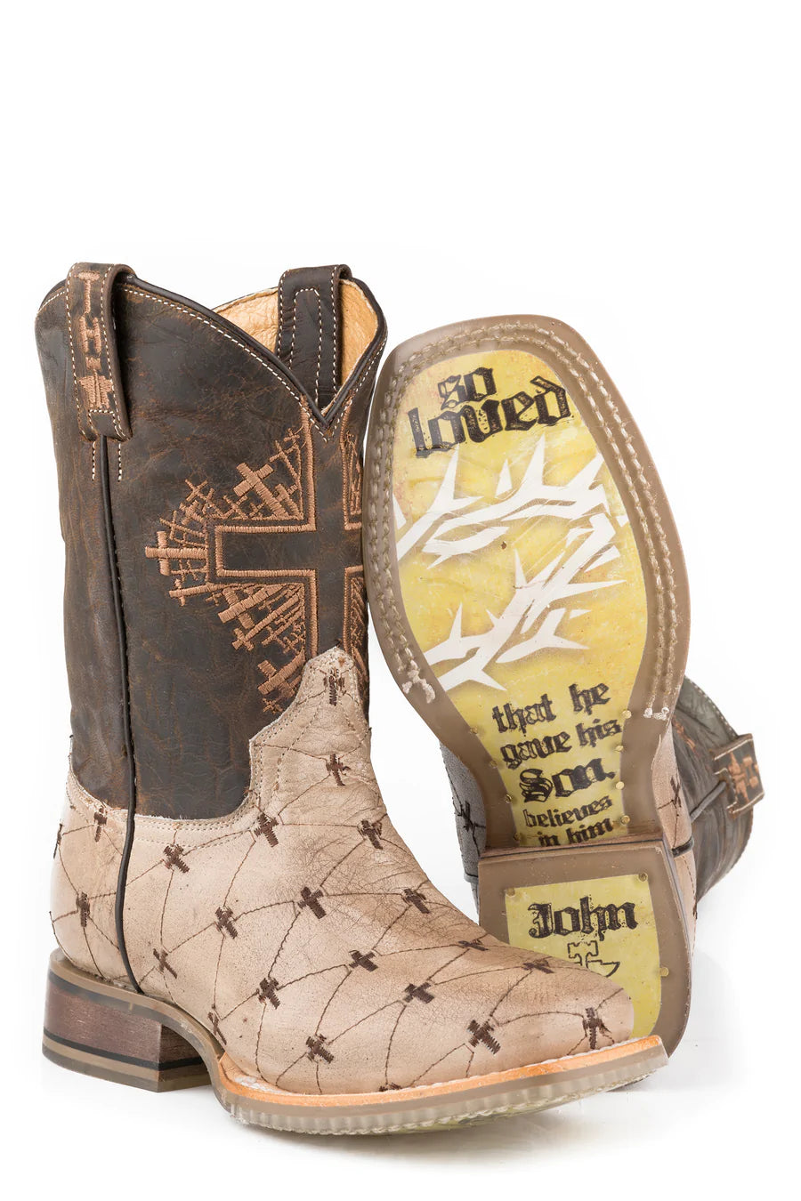 Tin Haul Kid s Lil Gospel Boot With John 3 16 Sole Nate s
