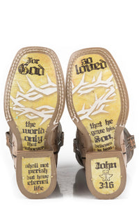 Tin Haul Kid’s Lil Gospel Boot With John 3:16 Sole - Nate's Western Wear