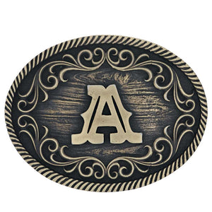 Montana Silversmiths Filigree Initial Attitude Belt Buckle