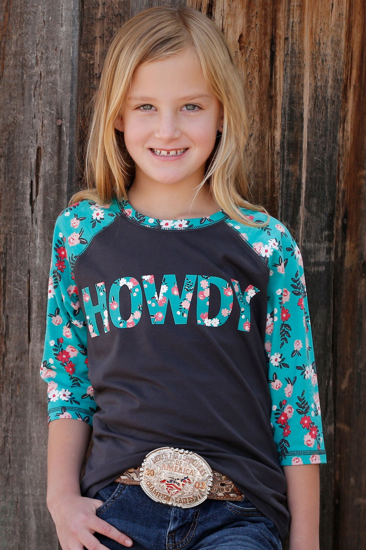 Cruel Girls "Howdy" Raglan Tee