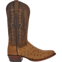 DAN POST GEHRIG FULL QUILL OSTRICH BOOT - SADDLE - Nate's Western Wear