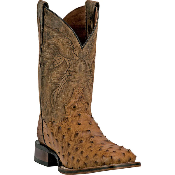 Men s Dan Post Alamosa Mad Dog FQ Ostrich Skin Boot Nate s Western Wear