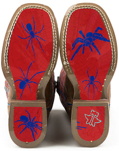 Tin Haul Kid’s Spider Hero Boot With Arachnid Sole - Nate's Western Wear