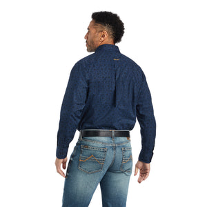 Ariat Men's LS Giles Classic Fit Shirt - Estate Blue - Nate's Western Wear