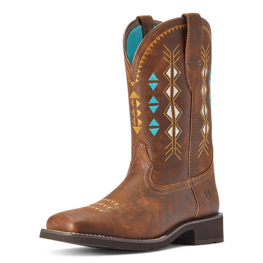 Ariat Women's Delilah Deco Copper Kettle Western Boot - Nate's Western Wear