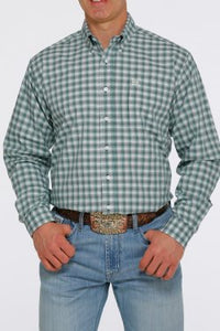 Cinch Men’s Ombré Plaid Long Sleeve Button Down Shirt - Nate's Western Wear