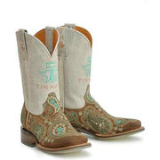 Women’s Tin Haul Wildrags Boot with Near Home Sole - Nate's Western Wear