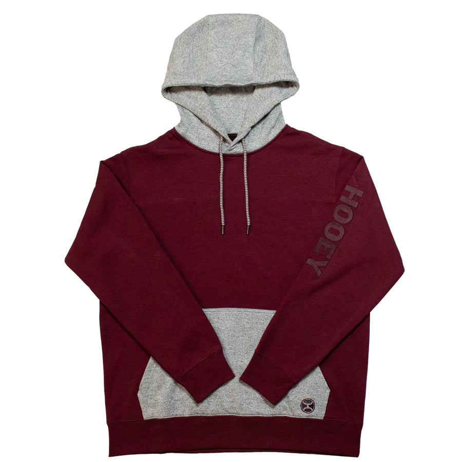 Hooey Men's "Tundra" Burgundy/Grey Hoody - Nate's Western Wear