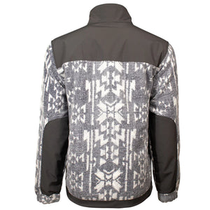 Hooey Men's Tech Fleece Jacket - Aztec/Charcoal - Nate's Western Wear