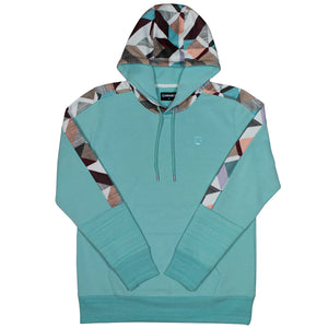 Hooey Women's "Canyon" - Turquoise With Multi Color Pattern Hoody - Nate's Western Wear