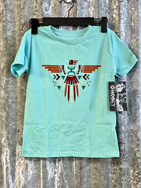 Hooey Youth Turquoise Thunderbird T-Shirt Tee - HT1642TQ-Y - Nate's Western Wear