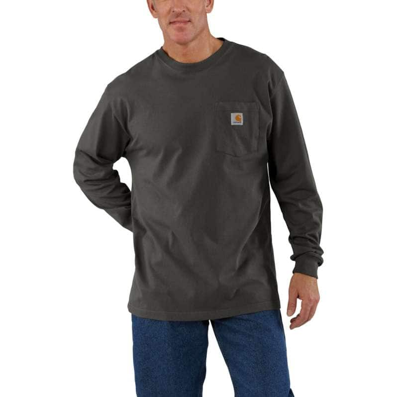 LOOSE FIT HEAVYWEIGHT LONG-SLEEVE POCKET T-SHIRT - Nate's Western Wear