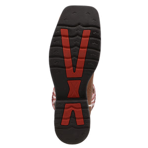 Twisted X Men's 12" Western Work Boot - Distressed Saddle Shoulder & Cherry - Nate's Western Wear