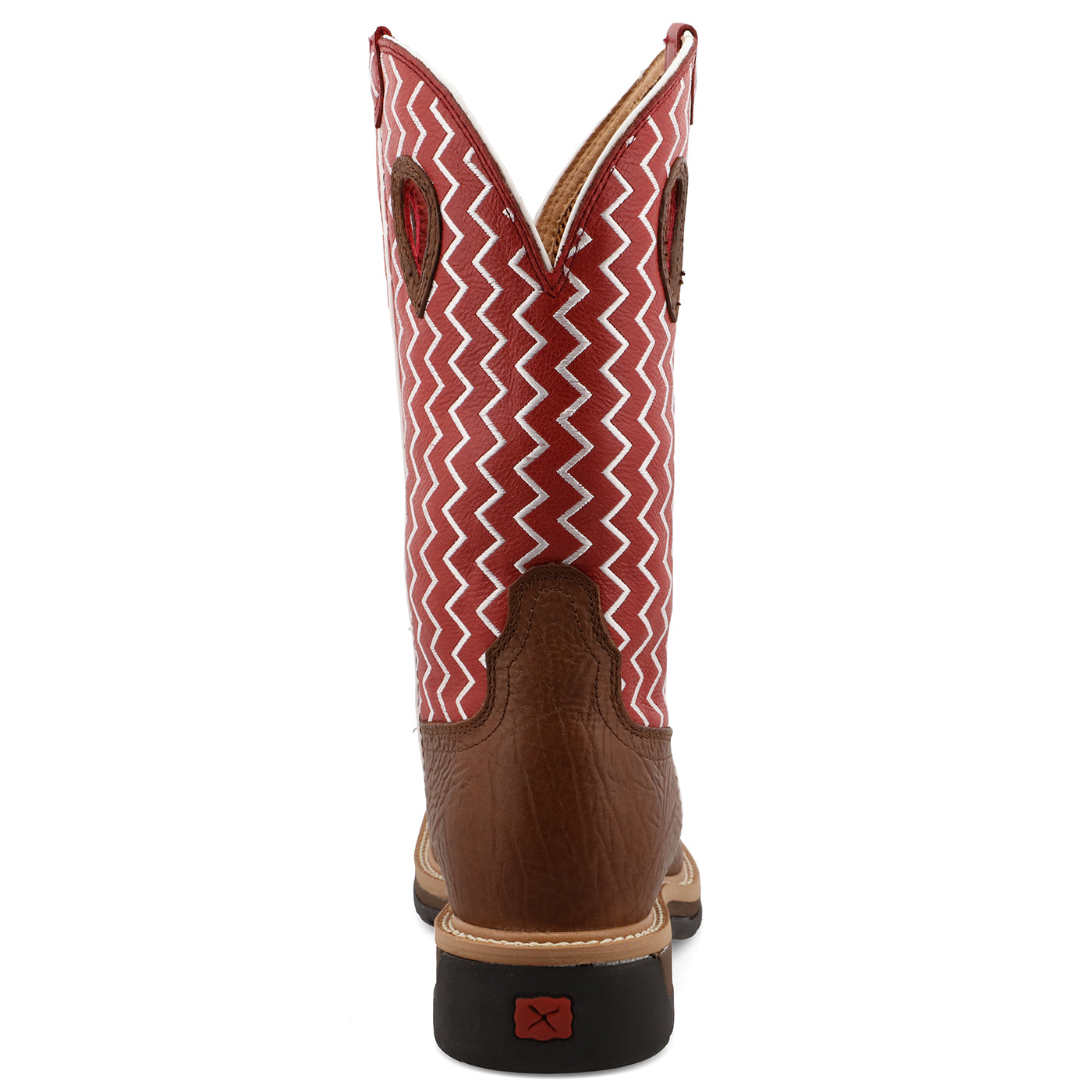 Twisted X Men's 12" Western Work Boot - Distressed Saddle Shoulder & Cherry - Nate's Western Wear