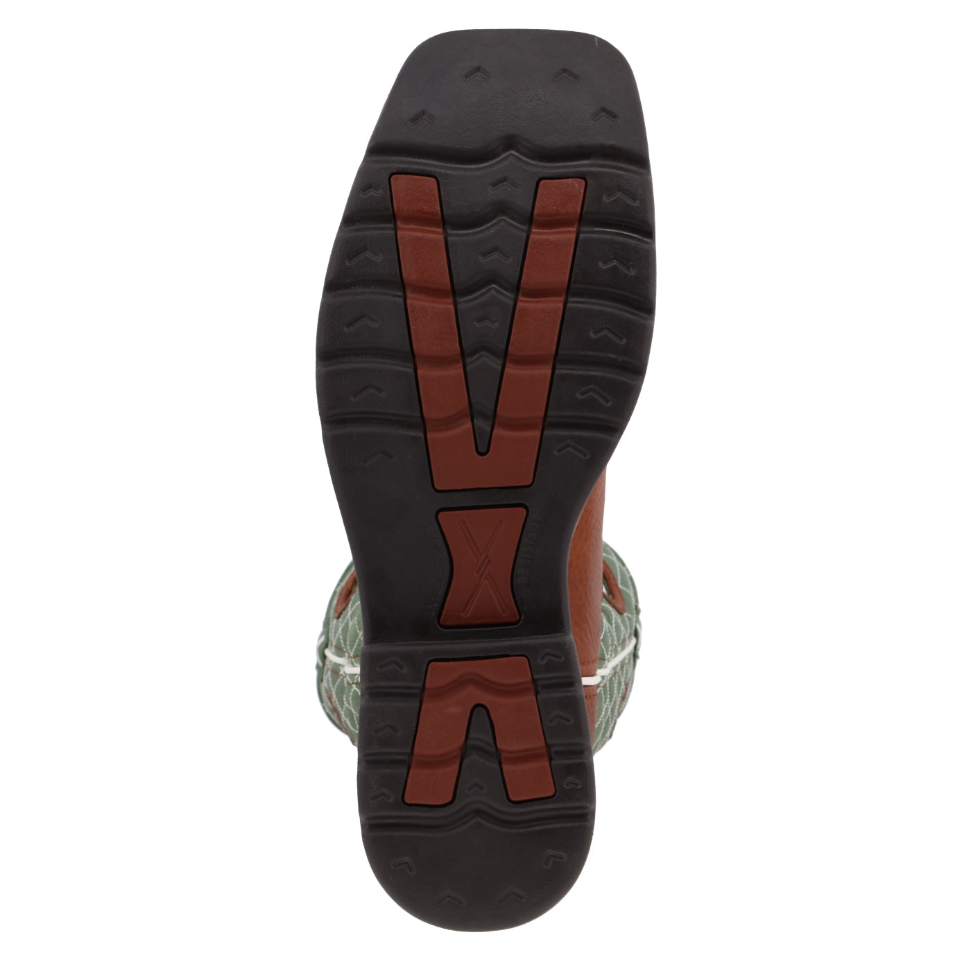 Twisted X Men's 12" Western Work Boot - Cognac Glazed Pebble & Lime - Nate's Western Wear
