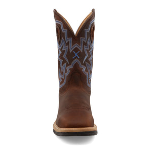 Twisted X Men's 12" Western Work Boot - Brown Pebble & Brown Pebble - Nate's Western Wear