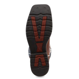 Twisted X Men's 12" Western Work Boot - Brown & Texas Flag - Nate's Western Wear