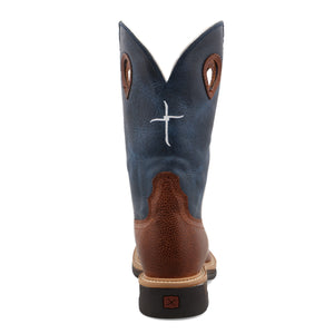 Twisted X Men's 12" Western Work Boot - Brown & Texas Flag - Nate's Western Wear