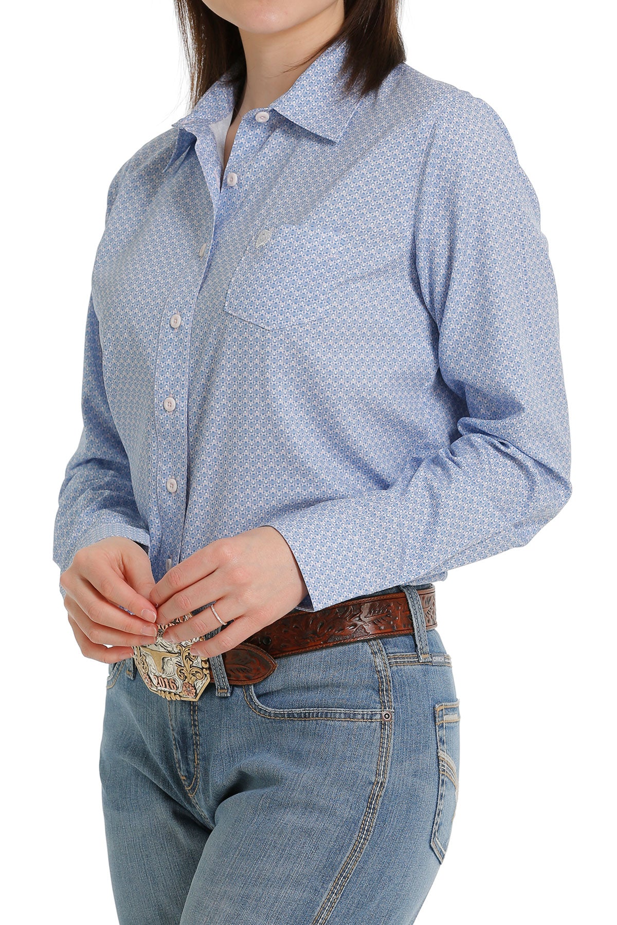 Cinch Women's ArenaFlex Lilac LS Shirt