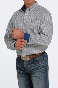 CINCH Men's Navy Plaid Long Sleeve Western Shirt - Nate's Western Wear