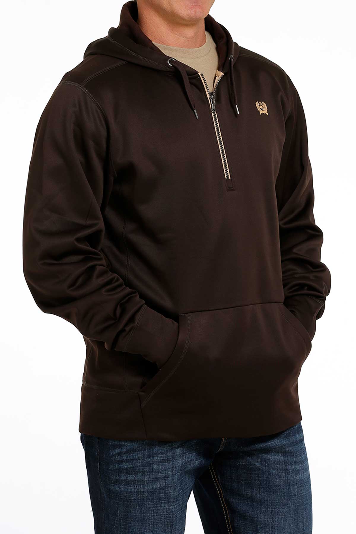 CINCH MEN'S PULLOVER HOODIE - BROWN - Nate's Western Wear