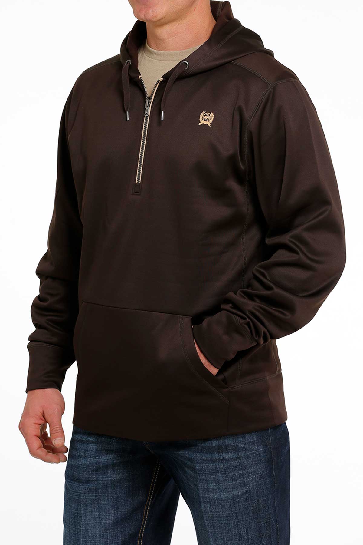 CINCH MEN'S PULLOVER HOODIE - BROWN - Nate's Western Wear