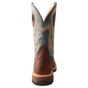 Men's Twisted X Distressed Saddle and Peacock Boot - Nate's Western Wear