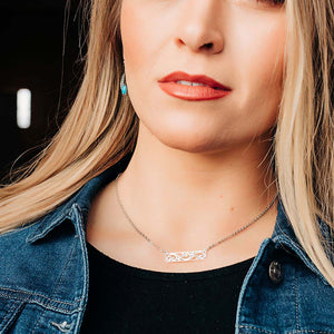 Montana Silversmiths Bar None Scroll Necklace