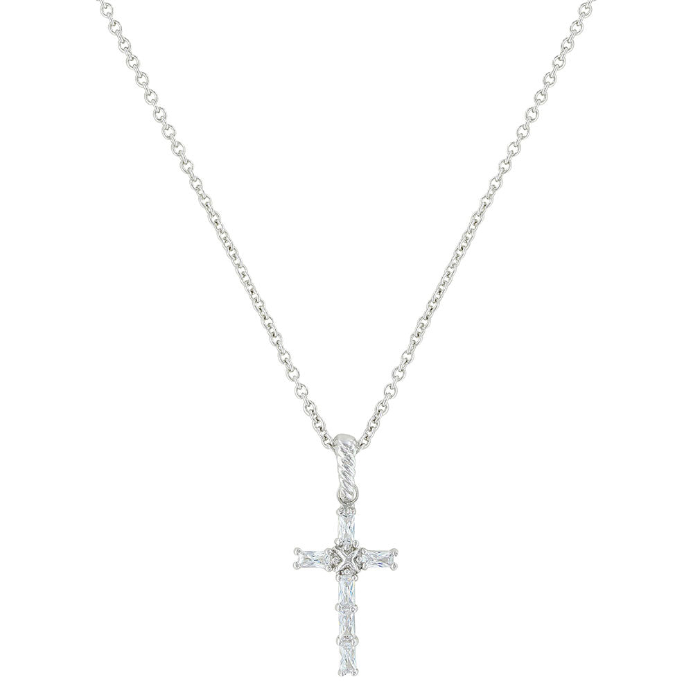 Montana Silversmiths Acadian Cross Baguette Necklace