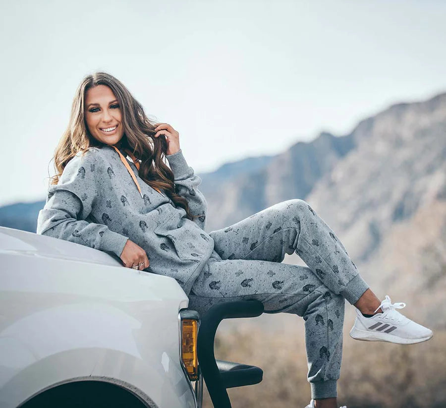 HOOEY WOMEN'S "PLAINS JOGGER" GREY W/BLACK PATTERN - HJP1002GY - Nate's Western Wear