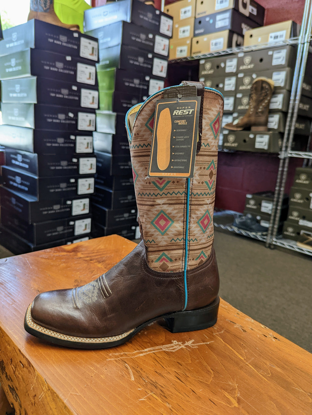 Roper Women's Southwest Boot - Brown - Nate's Western Wear