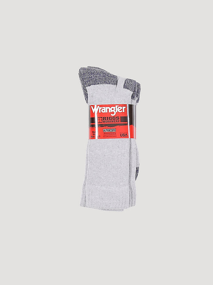 MEN'S WRANGLER® RIGGS WORKWEAR® STEEL TOE BOOT SOCK - 2 PAIR - Nate's Western Wear