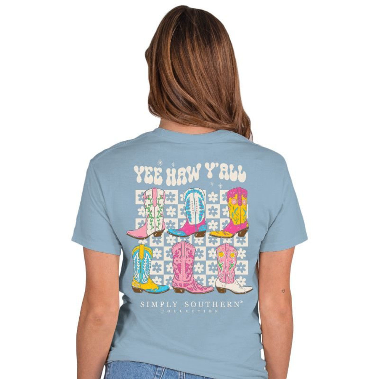 Women's Simply Southern Yee Haw Boots T-Shirt