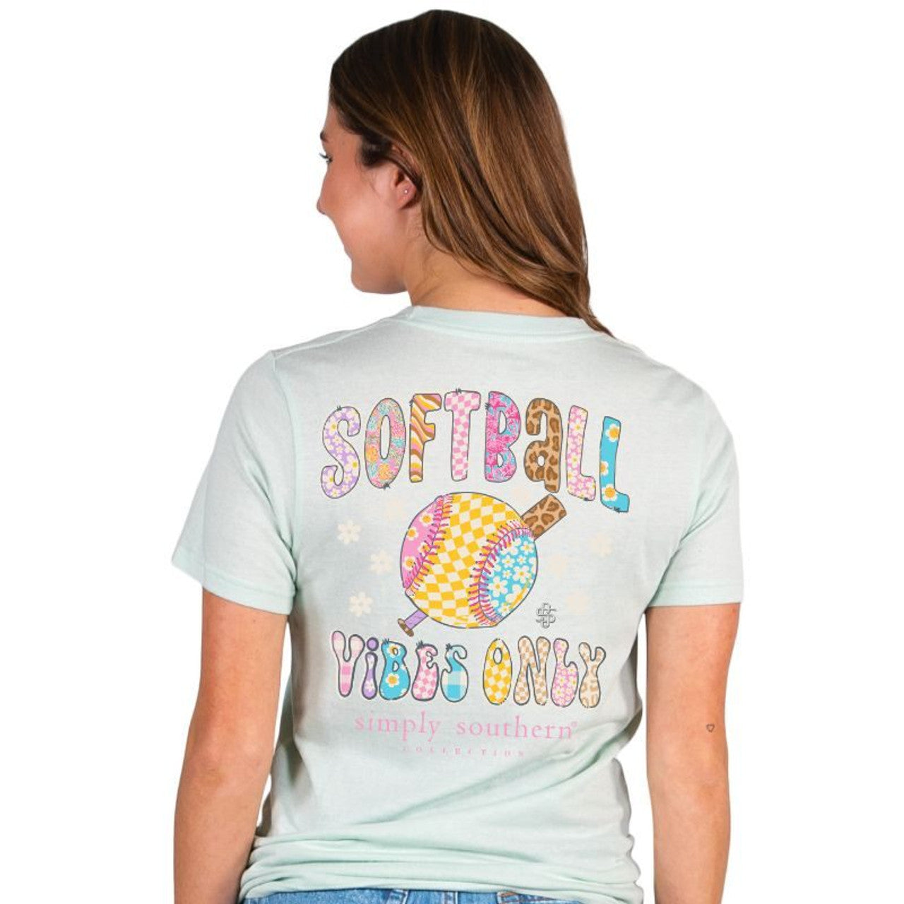 Women's Simply Southern Softball Vibes T-Shirt