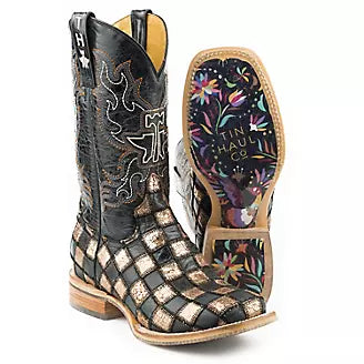 Women’s Tin Haul Ooh La La Boot with Full of Color  Sole - Nate's Western Wear