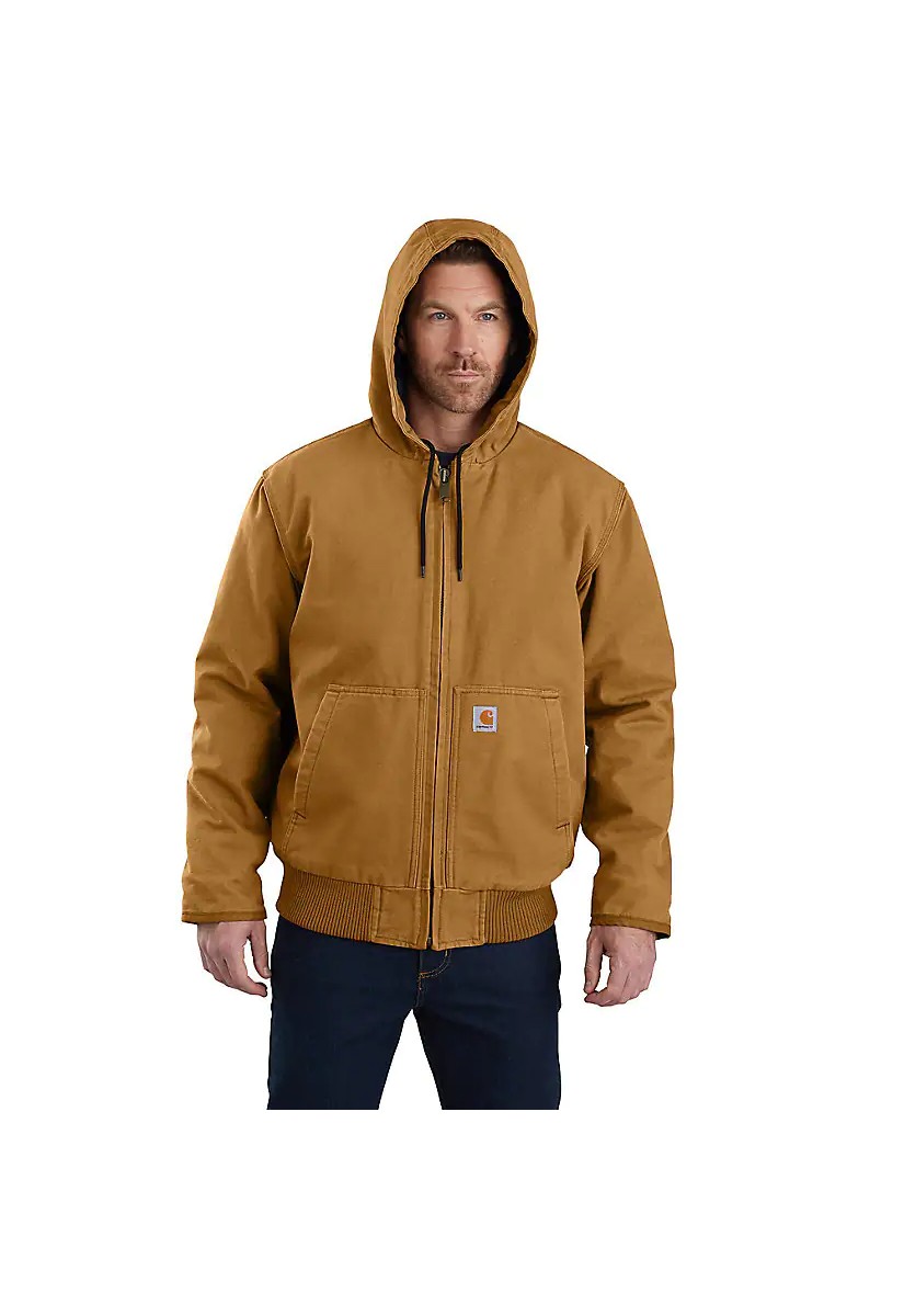 CARHARTT LOOSE FIT WASHED DUCK INSULATED ACTIVE JACKET - 3 WARMEST RATING - Nate's Western Wear