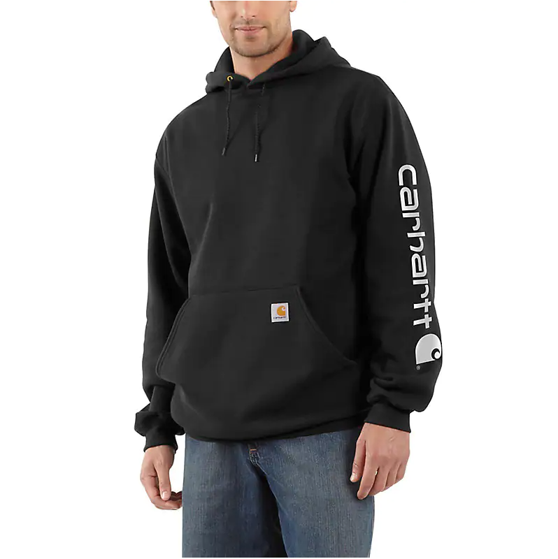Carhartt Loose Fit Medium Weight Long Sleeve Logo Graphic Hoodie Sweatshirt - Nate's Western Wear